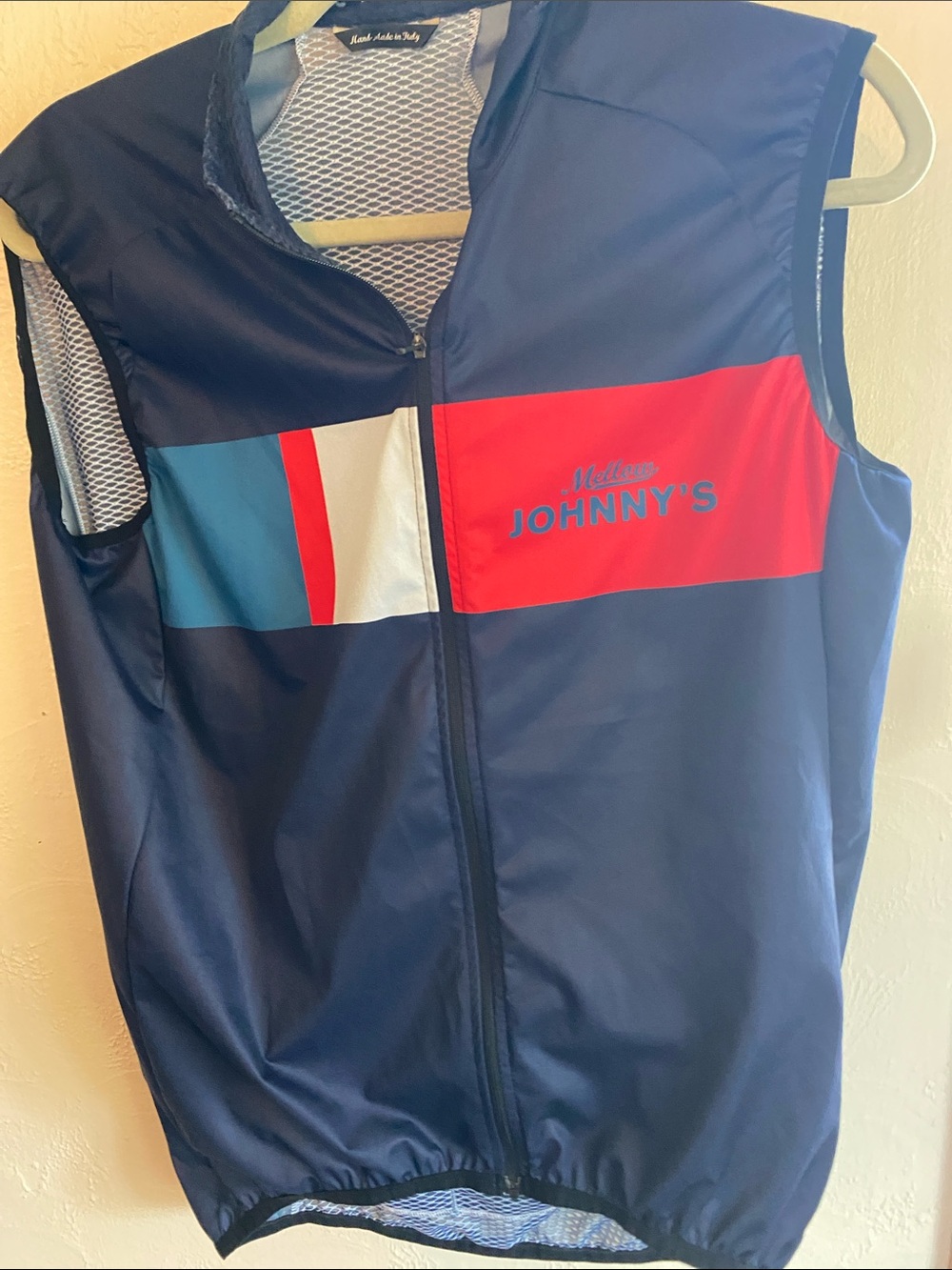 Giordana Navy Cycling Vest with Red Accent